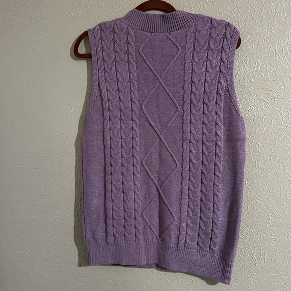 Cable knitting vest size M - Picture 2 of 4